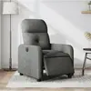 Image de Fauteuil Inclinable Électrique Gris Foncé Tissu Vidaxl