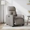 Image de Fauteuil Inclinable Électrique Taupe Tissu Vidaxl
