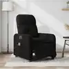 Image de Fauteuil De Massage Inclinable Électrique Noir Tissu Vidaxl