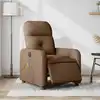 Image de Fauteuil Inclinable De Massage Électrique Marron Tissu Vidaxl