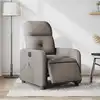 Image de Fauteuil De Massage Inclinable Électrique Taupe Tissu Vidaxl
