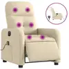 Image de Vidaxl fauteuil inclinable de massage électrique crème tissu