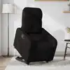 Image de Fauteuil Inclinable Noir Tissu Vidaxl