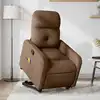 Image de Fauteuil De Massage Inclinable Marron Tissu Vidaxl