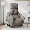 Image de Fauteuil Inclinable De Massage Taupe Tissu Vidaxl