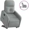 Image de Fauteuil Inclinable Électrique Gris Clair Tissu Vidaxl