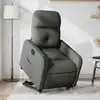 Image de Fauteuil Inclinable Électrique Gris Foncé Tissu Vidaxl