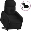 Image de Fauteuil Inclinable Électrique Noir Tissu Vidaxl