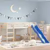 Image de Lit Mezzanine D'enfants Sans Matelas Avec Toboggan 90x190 Cm Vidaxl