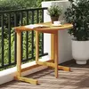 Image de Table Pliable De Balcon 90x60x72 Cm Bois D'acacia Solide Vidaxl