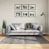Image de Tapis Huarte À Poils Courts Doux Lavable Anthracite 160x160 Cm Vidaxl