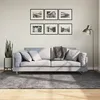 Image de Tapis Huarte À Poils Courts Doux Lavable Anthracite 160x230 Cm Vidaxl