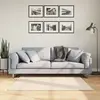 Image de Tapis Huarte À Poils Courts Doux Et Lavable Beige 120x120 Cm Vidaxl