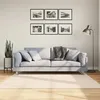 Image de Tapis Huarte À Poils Courts Doux Et Lavable Beige 160x160 Cm Vidaxl