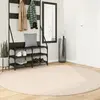 Image de Tapis Huarte À Poils Courts Doux Et Lavable Beige Ø 200 Cm Vidaxl