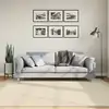 Image de Tapis Huarte À Poils Courts Doux Et Lavable Crème 200x200 Cm Vidaxl