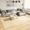Image de Tapis Huarte À Poils Courts Doux Et Lavable Crème 240x340 Cm Vidaxl