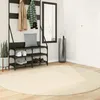 Image de Tapis Huarte À Poils Courts Doux Et Lavable Crème Ø 200 Cm Vidaxl