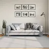 Image de Tapis Huarte À Poils Courts Doux Et Lavable Gris 200x200 Cm Vidaxl