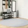Image de Tapis Huarte À Poils Courts Doux Et Lavable Gris Ø 200 Cm Vidaxl