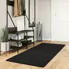 Image de Tapis Huarte À Poils Courts Doux Et Lavable Noir 80x200 Cm Vidaxl