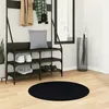 Image de vidaXL Tapis HUARTE à poils courts doux et lavable noir Ø 80 cm 375122