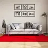Image de Tapis Huarte À Poils Courts Doux Et Lavable Rouge 140x200 Cm Vidaxl
