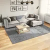 Image de Tapis Shaggy Pamplona Poils Longs Moderne Gris 200x280 Cm Vidaxl