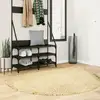 Image de Tapis Shaggy Pamplona Poils Longs Moderne Doré Ø 160 Cm Vidaxl