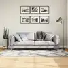 Image de Tapis Shaggy À Poils Longs Moderne Crème Et Noir 100x200 Cm Vidaxl