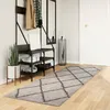 Image de Tapis Shaggy Pamplona Poils Longs Moderne Beige Anthracite Vidaxl