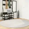 Image de Tapis Iza Poils Courts Style Scandinave Crème Ø 200 Cm Vidaxl