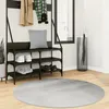 Image de Tapis Iza Poils Courts Style Scandinave Gris Ø 120 Cm Vidaxl