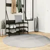 Image de Tapis Iza Poils Courts Style Scandinave Gris Ø 160 Cm Vidaxl