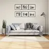 Image de Tapis Oviedo À Poils Courts Beige 120x120 Cm Vidaxl