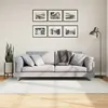 Image de Tapis Oviedo À Poils Courts Crème 140x200 Cm Vidaxl