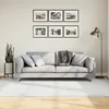Image de Tapis Oviedo À Poils Courts Gris 160x230 Cm Vidaxl