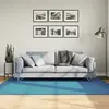 Image de Tapis Oviedo À Poils Courts Turquoise 140x200 Cm Vidaxl