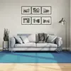 Image de Tapis Oviedo À Poils Courts Turquoise 160x230 Cm Vidaxl