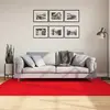 Image de Tapis Oviedo À Poils Courts Rouge 140x200 Cm Vidaxl