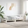 Image de Lit Coulissant Sans Matelas Blanc 2x(90x190) Cm Bois Massif Vidaxl