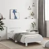 Image de vidaXL Cadre de lit sans matelas avec tête de lit blanc 100x200 cm 838526