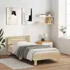 Image de Cadre De Lit Sans Matelas Avec Tête De Lit 100x200 Cm Vidaxl