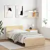 Image de Cadre De Lit Sans Matelas Avec Tête De Lit 100x200 Cm Vidaxl