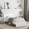 Image de Cadre De Lit Sans Matelas Avec Tête De Lit Blanc 75x190 Cm Vidaxl