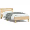 Image de Cadre De Lit Sans Matelas Avec Lumières Led 100x200 Cm Vidaxl