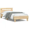 Image de vidaXL Cadre de lit sans matelas avec lumières LED 100x200 cm 838710