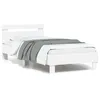Image de vidaXL Cadre de lit sans matelas avec lumières LED blanc 90x200 cm 838715