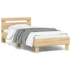 Image de vidaXL Cadre de lit sans matelas avec lumières LED 90x200 cm 838717