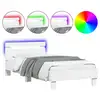 Image de Vidaxl cadre de lit sans matelas avec lumières led blanc 90x190 cm